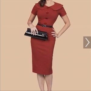 Bettie Page Retro Pinup Wiggle Rockabilly Dress priced to sell!!